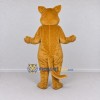 Custom Golden Brown Cat Mascot Costume Adult Full Body Suit for School Events