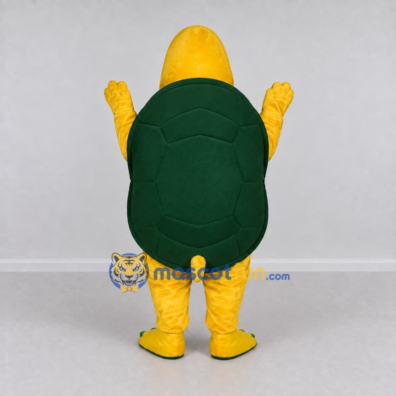 Custom Yellow and Green Turtle Mascot Costume Adult Full Body Suit for Wildlife Events