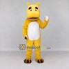 Custom Yellow and White Hippo Mascot Costume Adult Full Body Suit for School Events Custom Yellow and White Hippo Mascot Costume Adult Full Body Suit for School Events