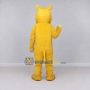Custom Yellow and White Hippo Mascot Costume Adult Full Body Suit for School Events Custom Yellow and White Hippo Mascot Costume Adult Full Body Suit for School Events
