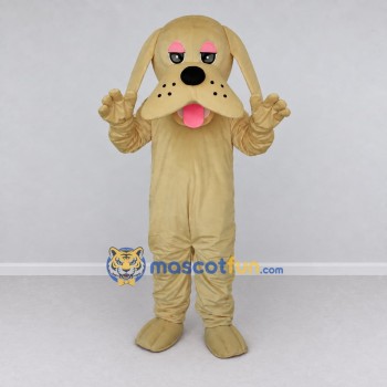 Custom Tan Dog Mascot Costume Adult Full Body Suit for School Events Custom Tan Dog Mascot Costume Adult Full Body Suit for School Events