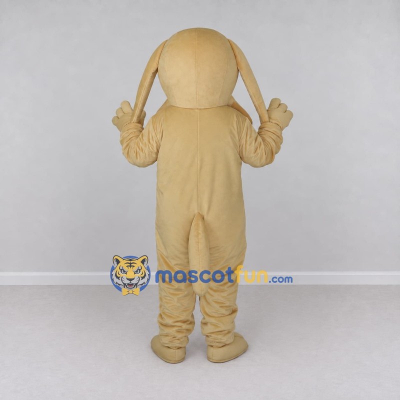 Custom Tan Dog Mascot Costume Adult Full Body Suit for School Events Custom Tan Dog Mascot Costume Adult Full Body Suit for School Events