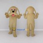Custom Tan Dog Mascot Costume Adult Full Body Suit for School Events
