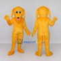 Custom Yellow Dog Mascot Costume Adult Full Body Suit for School Events