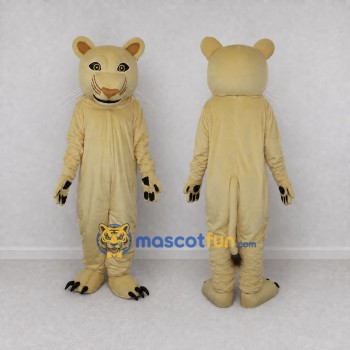 Custom Cream Lioness Mascot Costume Adult Full Body Suit for Wildlife Events