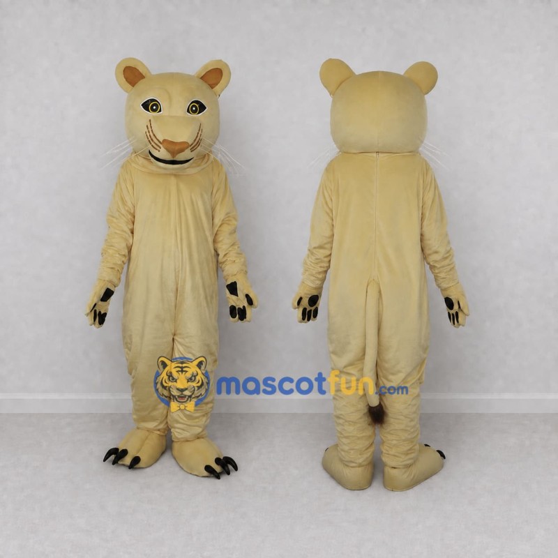 Custom Cream Lioness Mascot Costume Adult Full Body Suit for Wildlife Events