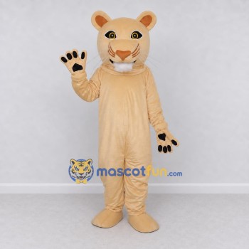Custom Tan Lioness Mascot Costume Adult Full Body Suit for Wildlife Events