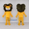 Custom Yellow and Dark Brown Lion Mascot Costume Adult Full Body Suit for School Events Custom Yellow and Dark Brown Lion Mascot Costume Adult Full Body Suit for School Events