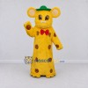 Custom Yellow Brown and Green Mouse in Polka Dot Outfit Mascot Costume Adult Full Body Suit for Theme Parties Custom Yellow Brown and Green Mouse in Polka Dot Outfit Mascot Costume Adult Full Body Suit for Theme Parties