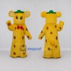 Custom Yellow Brown and Green Mouse in Polka Dot Outfit Mascot Costume Adult Full Body Suit for Theme Parties