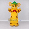 Custom Yellow Brown and Green Mouse in Polka Dot Outfit Mascot Costume Adult Full Body Suit for Theme Parties Custom Yellow Brown and Green Mouse in Polka Dot Outfit Mascot Costume Adult Full Body Suit for Theme Parties