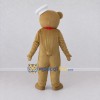 Custom Tan White and Red Teddy Bear Sailor Mascot Costume Adult Full Body Suit for Theme Parties Custom Tan White and Red Teddy Bear Sailor Mascot Costume Adult Full Body Suit for Theme Parties