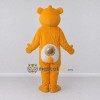 Custom Orange and White Bear with Sun Emblem Mascot Costume Adult Full Body Suit for School Events Custom Orange and White Bear with Sun Emblem Mascot Costume Adult Full Body Suit for School Events