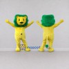Custom Yellow and Green Lion Mascot Costume Adult Full Body Suit for School Events Custom Yellow and Green Lion Mascot Costume Adult Full Body Suit for School Events