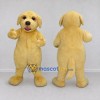 Custom Golden Yellow Dog Mascot Costume Adult Full Body Suit for Community Events
