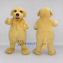 Custom Golden Yellow Dog Mascot Costume Adult Full Body Suit for Community Events
