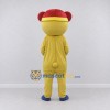 Custom Yellow and Red Bear in Hat and Scarf Mascot Costume Adult Full Body Suit for Winter Events Custom Yellow and Red Bear in Hat and Scarf Mascot Costume Adult Full Body Suit for Winter Events