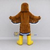 Custom Brown and Yellow Eagle Mascot Costume Adult Full Body Suit for Sports Events Custom Brown and Yellow Eagle Mascot Costume Adult Full Body Suit for Sports Events