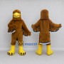 Custom Brown and Yellow Eagle Mascot Costume Adult Full Body Suit for Sports Events