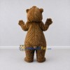 Custom Brown and Yellow Bear Mascot Costume Adult Full Body Suit for School Events Custom Brown and Yellow Bear Mascot Costume Adult Full Body Suit for School Events