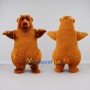 Custom Orange Brown Bear Mascot Costume Adult Full Body Suit for School Events