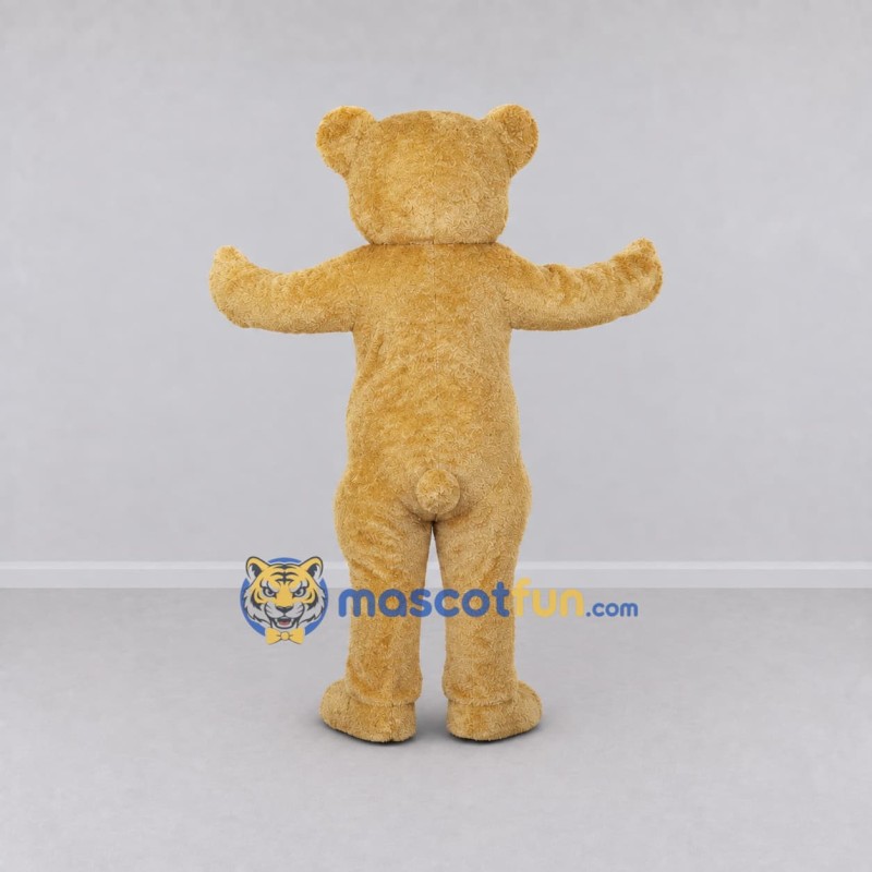 Custom Cream Teddy Bear Mascot Costume Adult Full Body Suit for Community Events Custom Cream Teddy Bear Mascot Costume Adult Full Body Suit for Community Events