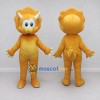 Custom Orange and Yellow Triceratops Mascot Costume Adult Full Body Suit for Dinosaur Events Custom Orange and Yellow Triceratops Mascot Costume Adult Full Body Suit for Dinosaur Events