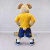 Custom Tan Yellow and Blue Ram in Sportswear Mascot Costume Adult Full Body Suit for Sports Events Custom Tan Yellow and Blue Ram in Sportswear Mascot Costume Adult Full Body Suit for Sports Events
