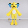 Custom Yellow and Blue Elephant Mascot Costume Adult Full Body Suit for School Events Custom Yellow and Blue Elephant Mascot Costume Adult Full Body Suit for School Events