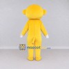 Custom Yellow and White Monkey with Star Emblem Mascot Costume Adult Full Body Suit for School Events Custom Yellow and White Monkey with Star Emblem Mascot Costume Adult Full Body Suit for School Events