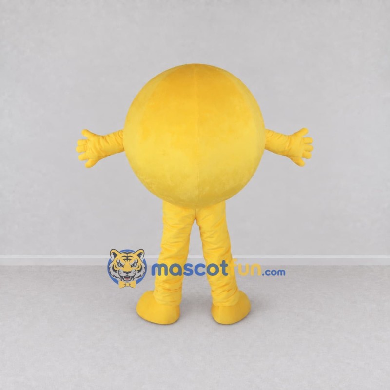 Custom Yellow Smiley Face Mascot Costume Adult Full Body Suit for Community Events Custom Yellow Smiley Face Mascot Costume Adult Full Body Suit for Community Events