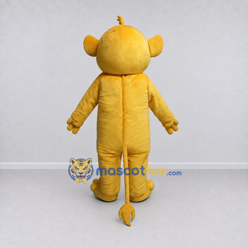 Custom Yellow Lion Cub Mascot Costume Adult Full Body Suit for School Events Custom Yellow Lion Cub Mascot Costume Adult Full Body Suit for School Events