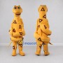 Custom Yellow and Brown Snake Mascot Costume Adult Full Body Suit for Wildlife Events