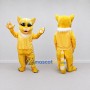 Custom Yellow and White Tabby Cat Mascot Costume Adult Full Body Suit for School Events