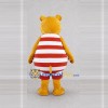 Custom Yellow Red and White Hippo in Striped Outfit Mascot Costume Adult Full Body Suit for School Events Custom Yellow Red and White Hippo in Striped Outfit Mascot Costume Adult Full Body Suit for School Events