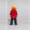 Custom Yellow Red and Black Rhino in Jacket Mascot Costume Adult Full Body Suit for School Events Custom Yellow Red and Black Rhino in Jacket Mascot Costume Adult Full Body Suit for School Events
