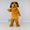 Custom Golden Brown and Black Dog Mascot Costume Adult Full Body Suit for Community Events