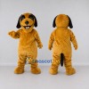 Custom Golden Brown and Black Dog Mascot Costume Adult Full Body Suit for Community Events