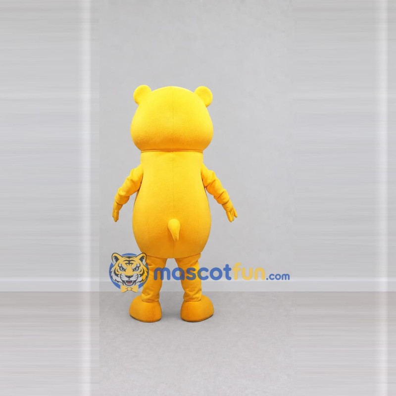 Custom Yellow Bear Mascot Costume Adult Full Body Suit for School Events Custom Yellow Bear Mascot Costume Adult Full Body Suit for School Events