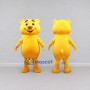Custom Yellow Bear Mascot Costume Adult Full Body Suit for School Events