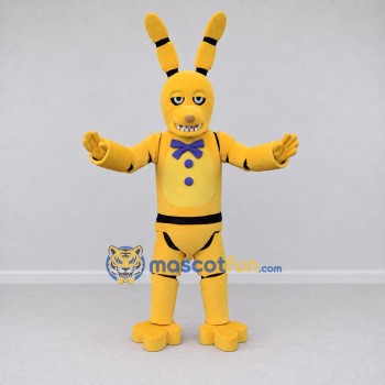 Custom Yellow and Purple Robot Rabbit Mascot Costume Adult Full Body Suit for Theme Parties Custom Yellow and Purple Robot Rabbit Mascot Costume Adult Full Body Suit for Theme Parties