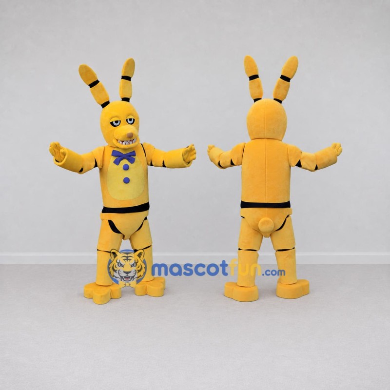 Custom Yellow and Purple Robot Rabbit Mascot Costume Adult Full Body Suit for Theme Parties Custom Yellow and Purple Robot Rabbit Mascot Costume Adult Full Body Suit for Theme Parties