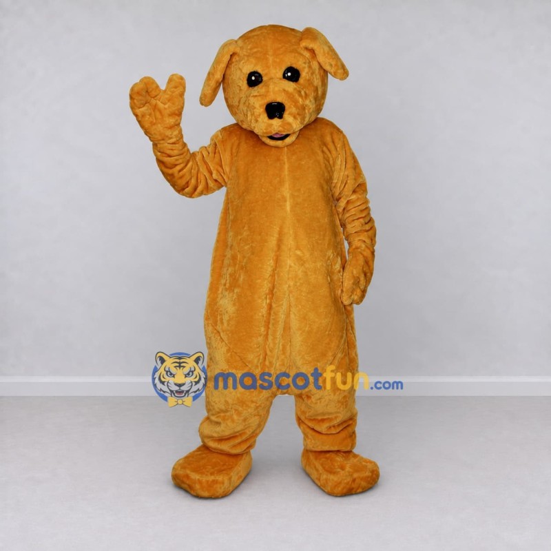 Custom Golden Brown Dog Mascot Costume Adult Full Body Suit for School Events Custom Golden Brown Dog Mascot Costume Adult Full Body Suit for School Events