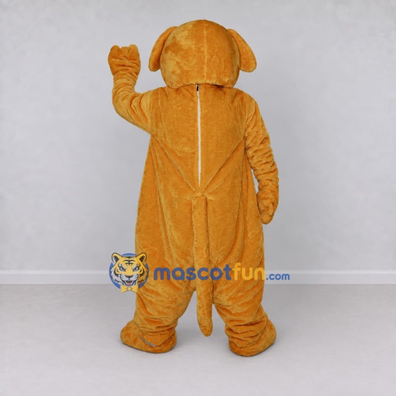 Custom Golden Brown Dog Mascot Costume Adult Full Body Suit for School Events Custom Golden Brown Dog Mascot Costume Adult Full Body Suit for School Events