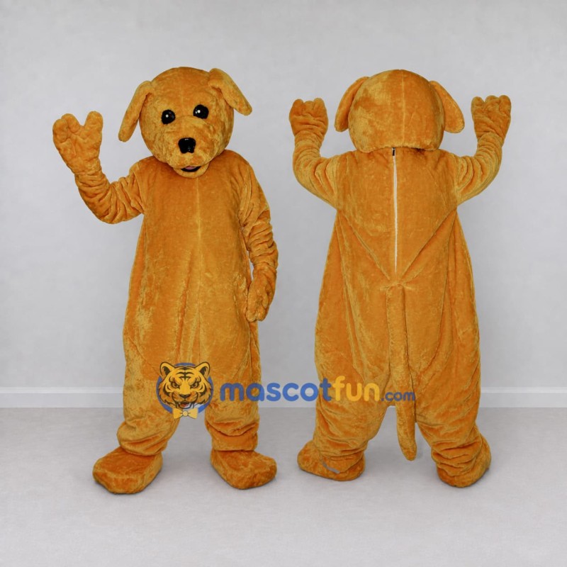 Custom Golden Brown Dog Mascot Costume Adult Full Body Suit for School Events Custom Golden Brown Dog Mascot Costume Adult Full Body Suit for School Events