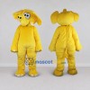Custom Yellow Elephant Mascot Costume Adult Full Body Suit for School Events
