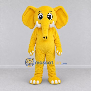 Custom Yellow Black and White Tiger in T Shirt Mascot Costume Adult Full Body Suit for School Events Custom Yellow Black and White Tiger in T Shirt Mascot Costume Adult Full Body Suit for School Events