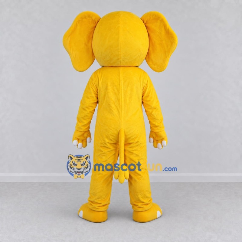 Custom Yellow Black and White Tiger in T Shirt Mascot Costume Adult Full Body Suit for School Events Custom Yellow Black and White Tiger in T Shirt Mascot Costume Adult Full Body Suit for School Events