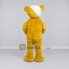 Custom Yellow and White Bear with Bandage and Sling Mascot Costume Adult Full Body Suit for Community Events Custom Yellow and White Bear with Bandage and Sling Mascot Costume Adult Full Body Suit for Community Events