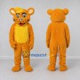 Custom Orange and Yellow Big Cat Cub Mascot Costume Adult Full Body Suit for School Events